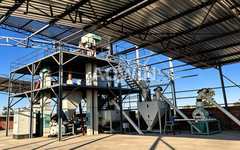 Zimbabwe 304 Model Pellet Feed Unit | Broiler Feed Production Line | Aowin Tech