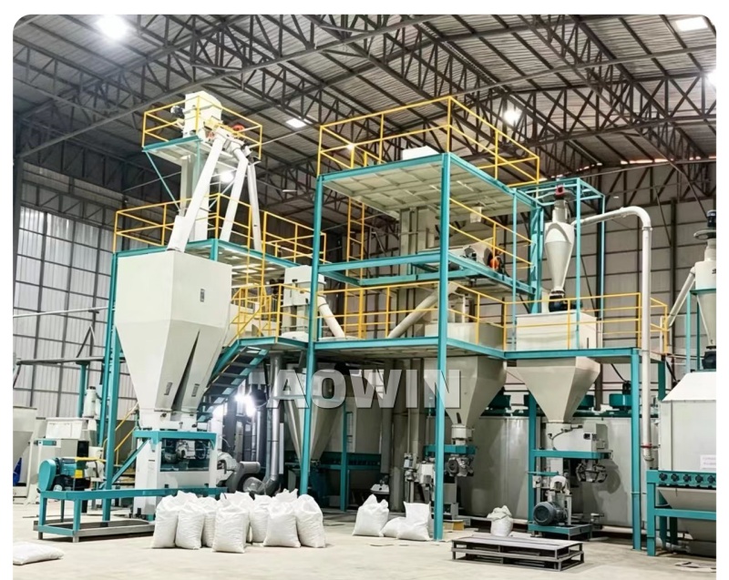 Saudi Arabia Multi-Functional Feed Production Line | Powder, Pellet, Extruded Feed | Aowin Tech